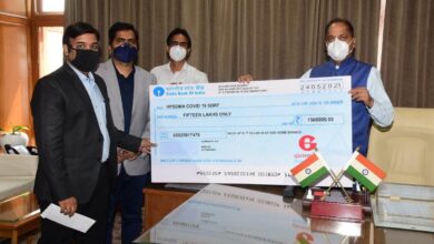 ग्लैनमार्क फार्मास्यूटिकल की ओर से मुख्यमंत्री कोविड-19 साॅलिडेरिटी रिस्पाॅंस फंड में 15 लाख का अंशदान