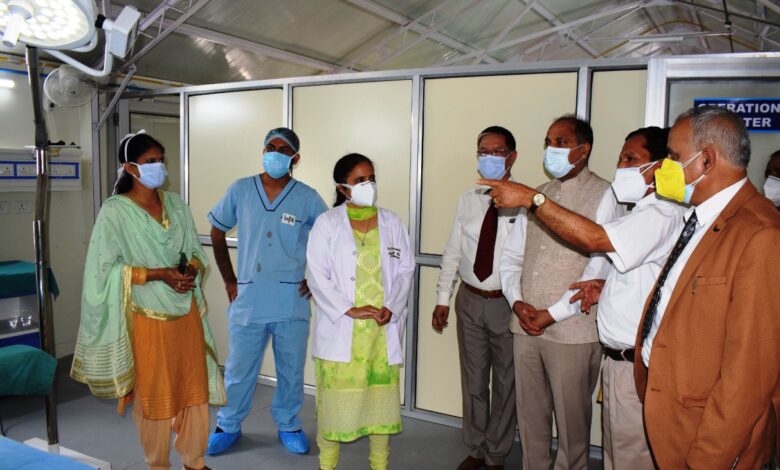 जिला मण्डी के भंगरोटू में मेक शिफ्ट अस्पताल जिला मण्डी के भंगरोटू में मेक शिफ्ट अस्पताल