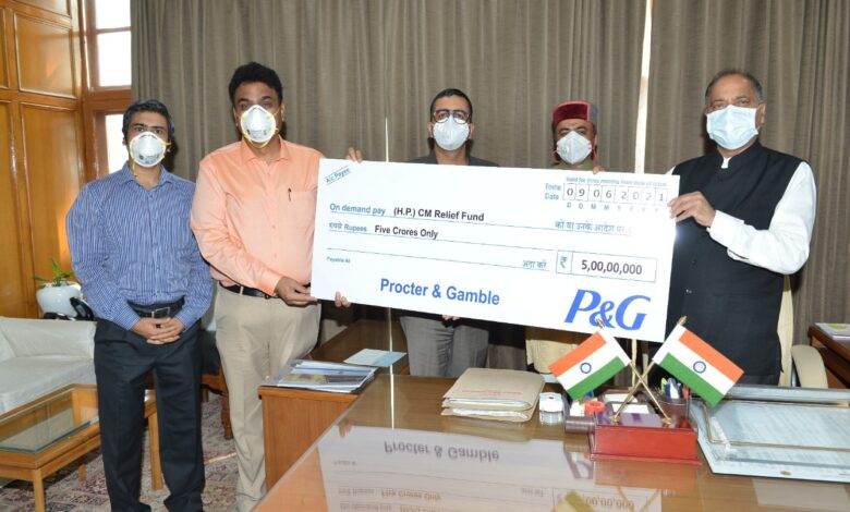 मुख्यमंत्री राहत कोष के लिए पांच करोड़ रुपये का अशंदान