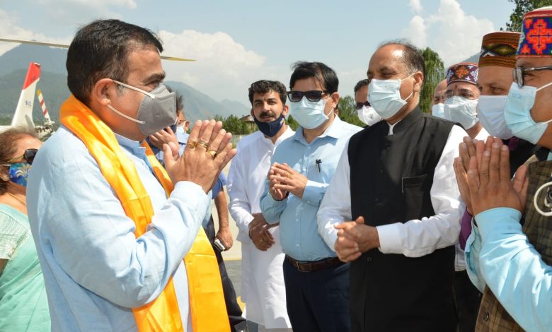 नितिन गडकरी हिमाचल में.. नितिन गडकरी हिमाचल में..