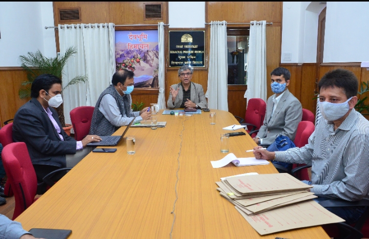 मुख्य सचिव ने उपायुक्तों को स्वर्णिम हिमाचल रथ यात्रा के सफल आयोजन के लिए निर्देश दिए मुख्य सचिव ने उपायुक्तों को स्वर्णिम हिमाचल रथ यात्रा के सफल आयोजन के लिए निर्देश दिए