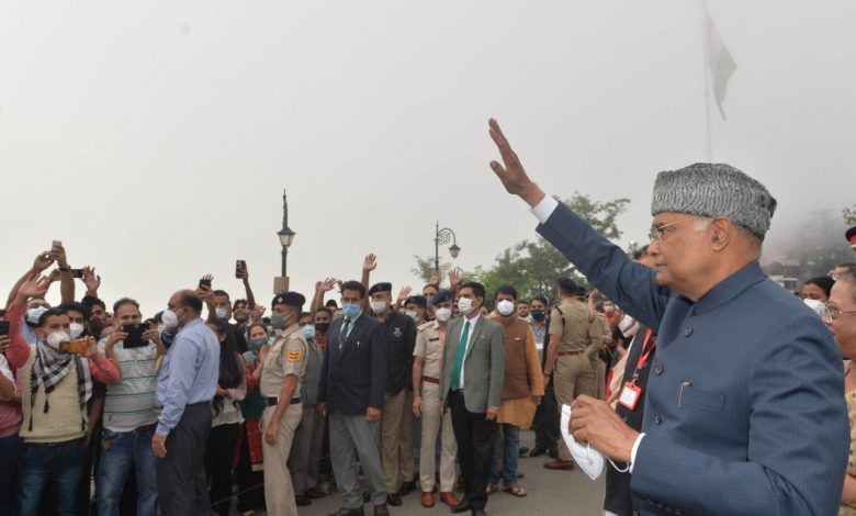 ….जब रिज पर घूमे भारत के प्रथम नागरिक