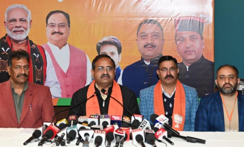 बीजेपी प्रमुख प्रवक्ता रणधीर शर्मा क्या बोले पत्रकार वार्ता में…..आप भी सुने.