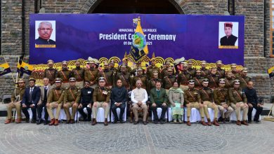 हिमाचल प्रदेश पुलिस राष्ट्रपति कलर अवार्ड से सम्मानित