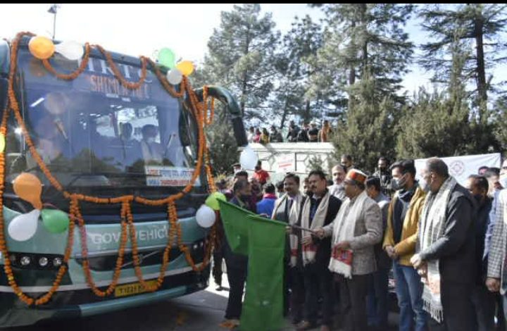 शिमला से चंडीगढ़ हवाई अड्डा के लिए एचआरटीसी की वोल्वो बस सेवा शुरू शिमला से चंडीगढ़ हवाई अड्डा के लिए एचआरटीसी की वोल्वो बस सेवा शुरू