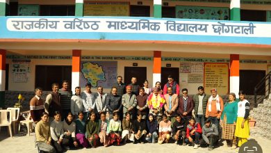 छोग टाली विद्यालय के प्रथम कार्यकारी प्रधानाचार्य भूपेंद्र सिंह चौहान सेवानिवृत