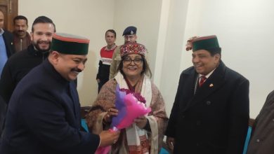 रजनी पाटिल, हिमाचल कांग्रेस प्रभारी राज्यसभा का सोलन पहुंचने पर स्वागत