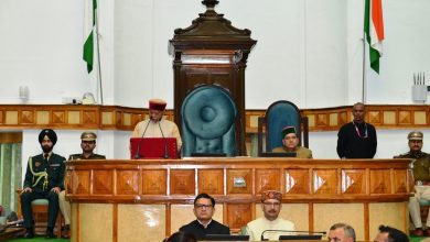 राज्यपाल शिव प्रताप शुक्ल ने आज हिमाचल प्रदेश विधानसभा के बजट सत्र के पहले दिन सदन को सम्बोधित किया