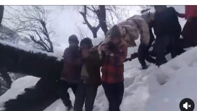 पांगी में दो मंजिला घर की छत से बर्फ हटाते समय गिरा व्यक्ति, पालकी में उठाकर पहुंचाया अस्पताल