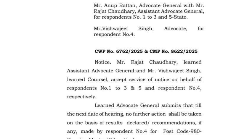 बड़ी खबर: ड्राइंग मास्टर भर्ती पर हिमाचल हाईकोर्ट ने लगाया स्टे बड़ी खबर: ड्राइंग मास्टर भर्ती पर हिमाचल हाईकोर्ट ने लगाया स्टे