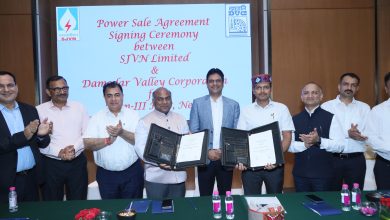 एसजेवीएन ने अरुण-III एचईपी के लिए डीवीसी के साथ विद्युत बिक्री करार पर हस्ताक्षर किए