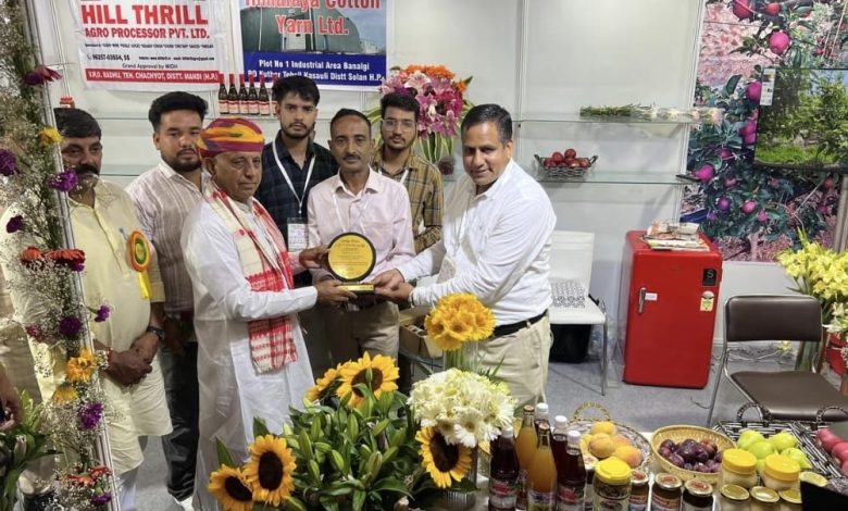अंतरराष्ट्रीय एग्री-हॉर्टी-ऑर्गेनिक एक्सपो में चमका हिमाचल, स्टॉल को प्रथम स्थान अंतरराष्ट्रीय एग्री-हॉर्टी-ऑर्गेनिक एक्सपो में चमका हिमाचल, स्टॉल को प्रथम स्थान