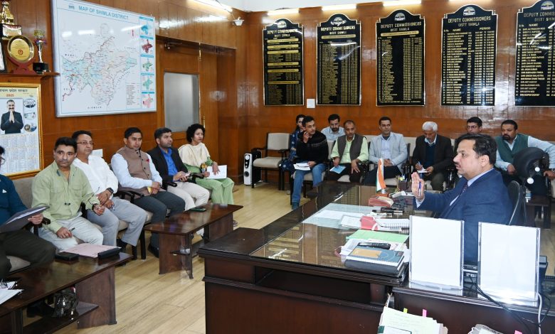 उप-राष्ट्रपति के दौरे को लेकर तैयारियां तेज, शिमला में उच्च स्तरीय बैठक आयोजित उप-राष्ट्रपति के दौरे को लेकर तैयारियां तेज, शिमला में उच्च स्तरीय बैठक आयोजित