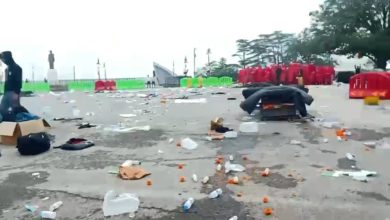 असर विशेष: मुख्यमंत्री की मौजूदगी में आयोजित बॉक्सिंग चैंपियनशिप के बाद फैला कचरा