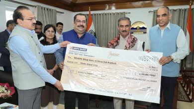 मुख्यमंत्री सुक्खू को आईबीसीए ने सौंपा 3 करोड़ का चेक, संरक्षण गतिविधियों को मिलेगी गति