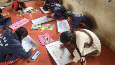 नशा मुक्ति भारत अभियान की 5वीं वर्षगांठ पर विद्यालय में रंगारंग कार्यक्रम