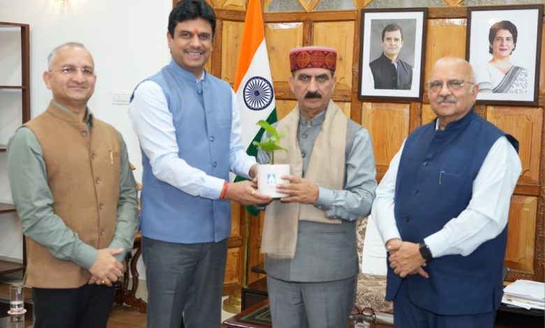 CMD, SJVNL, Bhupinder Gupta, called on Chief Minister CMD, SJVNL, Bhupinder Gupta, called on Chief Minister