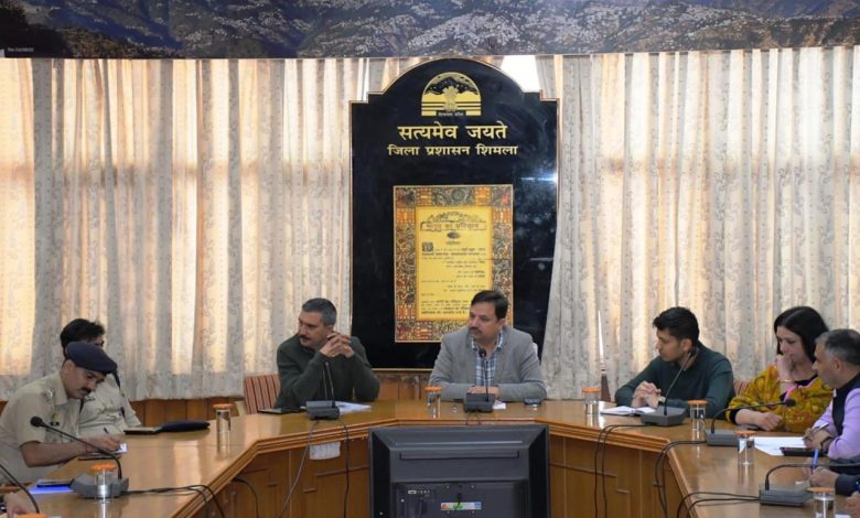 विधानसभा सत्र-2025 : शिमला जिला प्रशासन ने तैयार की सुरक्षा रणनीति