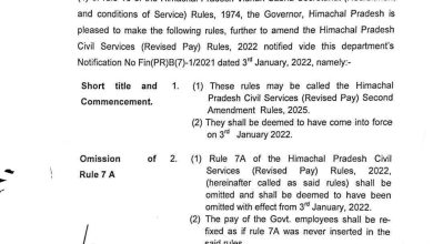 Rule-7A हटाने से भड़के कर्मचारी, हिमाचल प्रदेश मुख्याध्यापक एवं प्रधानाचार्य संवर्ग जिला मंडी ने जताया विरोध