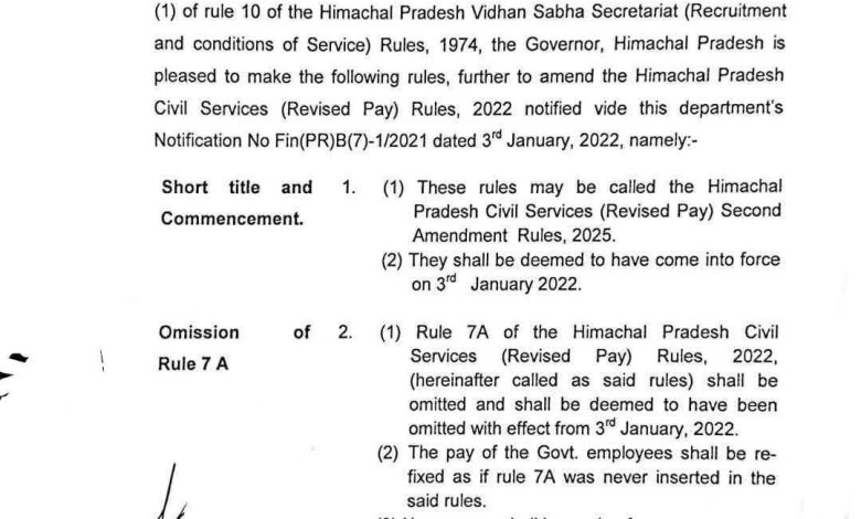 Rule-7A हटाने से भड़के कर्मचारी, हिमाचल प्रदेश मुख्याध्यापक एवं प्रधानाचार्य संवर्ग जिला मंडी ने जताया विरोध Rule-7A हटाने से भड़के कर्मचारी, हिमाचल प्रदेश मुख्याध्यापक एवं प्रधानाचार्य संवर्ग जिला मंडी ने जताया विरोध