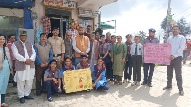 नौहराधार के विद्यार्थियों ने दिया नशा निवारण का संदेश नौहराधार के विद्यार्थियों ने दिया नशा निवारण का संदेश