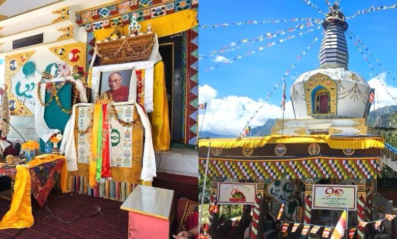 दलाई लामा के 90वें जन्म दिवस पर रारंग में बज्र गुरू का का महा जाप