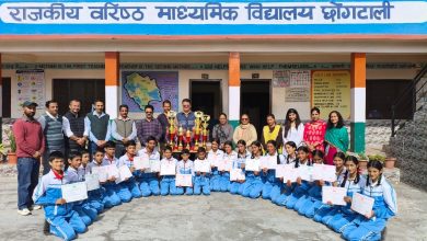 शाबाश: छोगटाली के तीन विद्यार्थी राष्ट्रीय खेलो के लिए चयनित शाबाश: छोगटाली के तीन विद्यार्थी राष्ट्रीय खेलो के लिए चयनित