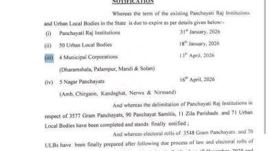 Election Alert: हिमाचल में पंचायत व नगर निकायों की सीमाएं सील — आयोग का सख्त आदेश