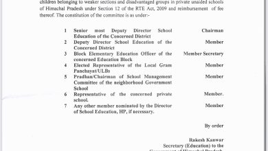Asar breaking: निजी स्कूलों पर सख़्ती: 25% आरक्षण और फ़ीस रिइम्बर्समेंट के लिए हर जिले में बनेगी निगरानी टीम Asar breaking: निजी स्कूलों पर सख़्ती: 25% आरक्षण और फ़ीस रिइम्बर्समेंट के लिए हर जिले में बनेगी निगरानी टीम
