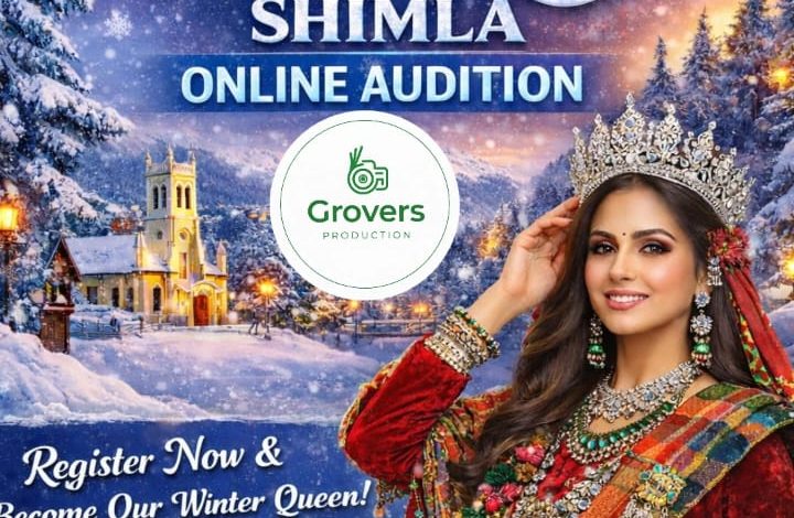 शिमला नगर निगम व ग्रोवर प्रोडक्शन के सहयोग से मिस विंटर क्वीन शिमला का आयोजन
