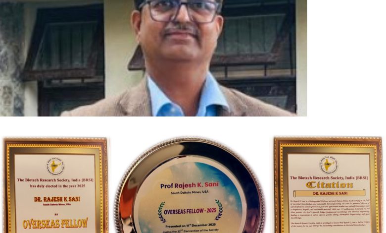 Global Recognition at IIT Roorkee: BRSI Honors Excellence in Sustainable Biotechnology