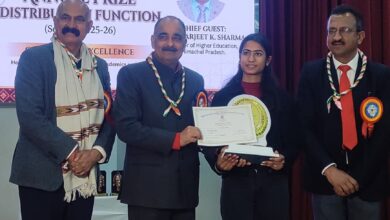 राजीव गांधी राजकीय महाविद्यालय, चौड़ा मैदान (कोटशेरा) में वार्षिक पुरस्कार वितरण समारोह हुआ आयोजित