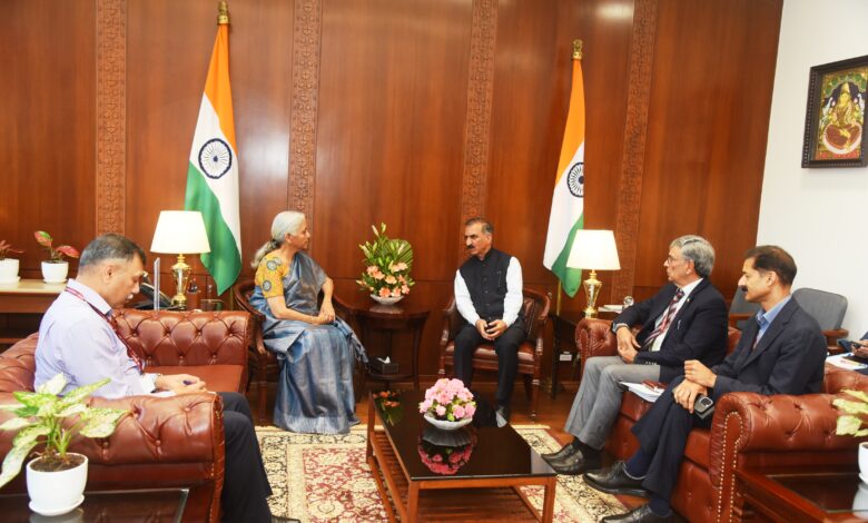 Thakur Sukhvinder Singh Sukhu ने Nirmala Sitharaman से की मुलाकात