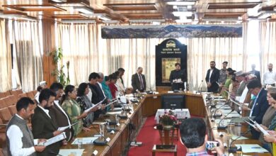 उपायुक्त ने दिलाई शिमला जिला के नवनिर्वाचित जिला परिषद सदस्यों को शपथ