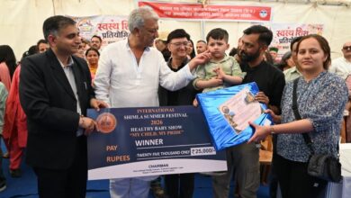 शिमला ग्रीष्मोत्सव के तहत स्वस्थ शिशु प्रतियोगिता आयोजित
