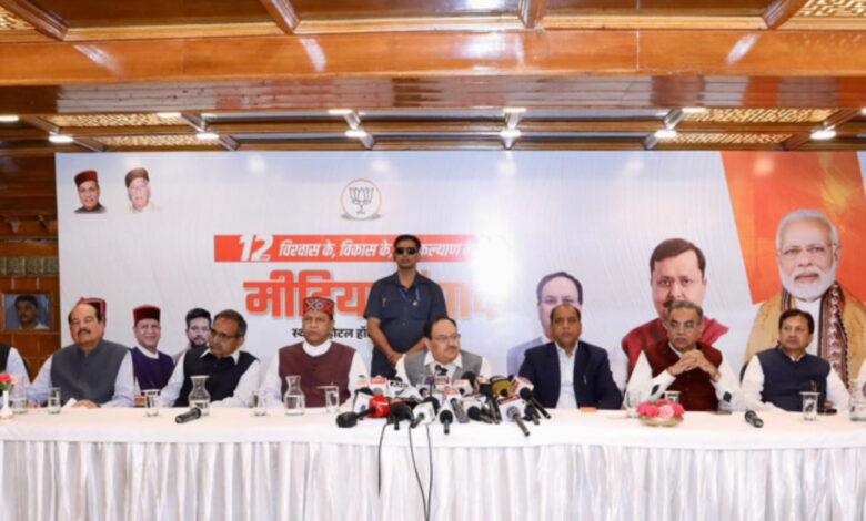 मोदी सरकार ने हिमाचल के विकास में कोई कसर नहीं छोड़ी, लेकिन कांग्रेस सरकार अवसरों को उपलब्धियों में बदलने में विफल रही: जे.पी. नड्डा