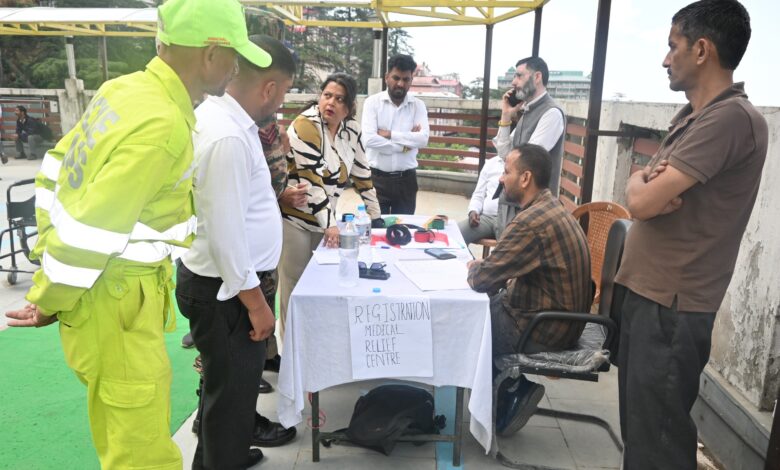 सब्जी मंडी एवं भट्टा कुफर स्कूल में आया भूकंप