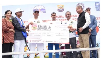 चिट्टा छोड़ो – बेहतर हिमाचल की ओर दौड़ो’ मिनी मैराथन में शिमला यूनिवर्सिटी (एपीजी) की उत्साहपूर्ण भागीदारी