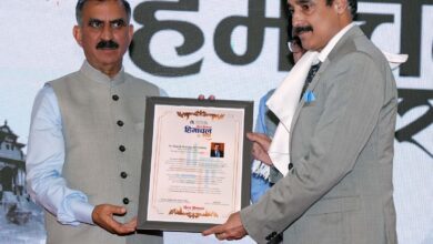 शिक्षा में उत्कृष्ट योगदान के लिए समग्र शिक्षा निदेशक राजेश शर्मा को ‘हिमाचल रत्न