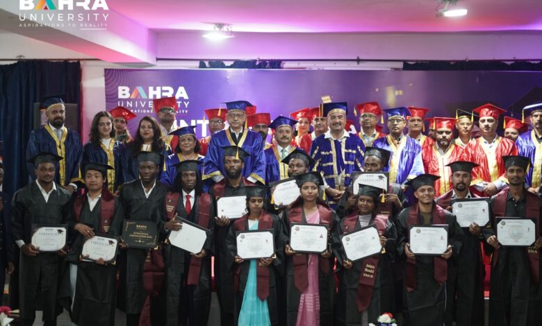 बाहरा विश्वविद्यालय में इंटरनेशनल विद्यार्थियों का दीक्षांत समारोह-2026 आयोजित