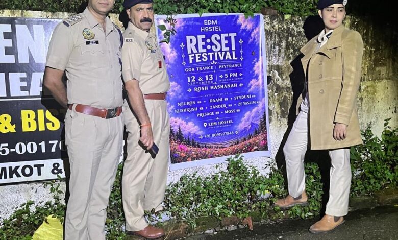 बड़ी खबर: धर्मकोट में रेव पार्टी का भंडाफोड़, चिट्टा-अफीम समेत नशा बरामद