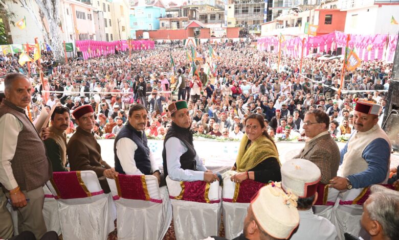 वर्षों से विकास में पिछड़े हिमाचल को डबल इंजन सरकार की ज़रूरत : जयराम ठाकुर