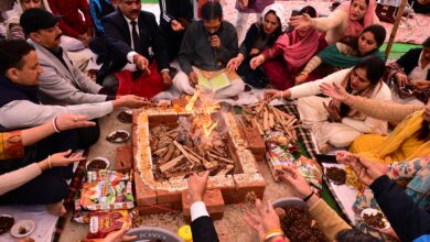 पुलिस एवं विजिलेंस मुख्यालय में दुर्गा माता रानी एवं हनुमान जी के नाम विशाल भंडारे का आयोजन